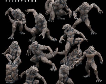 Miniaturas de mesa trogloditas