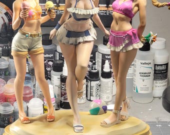 Trío playero de Final Fantasy VII Rebirth: Tifa, Aerith y Yuffie