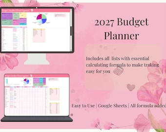 Budget Spreadsheet Google Sheets | Monthly Budget Planner | Finance Tracker | Debt Tracker | Expense Tracker Spreadsheet