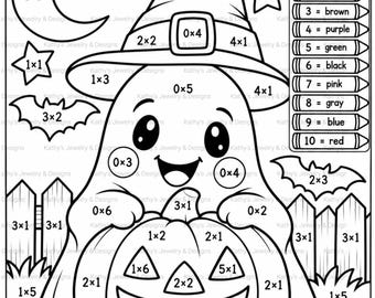 Halloween höstmatte målarbild för grundskolan