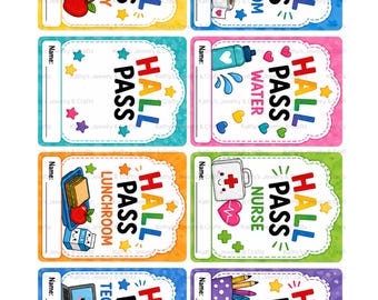 Hallpass för klassrumsanvändning