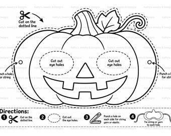 Halloweenmask för dagis