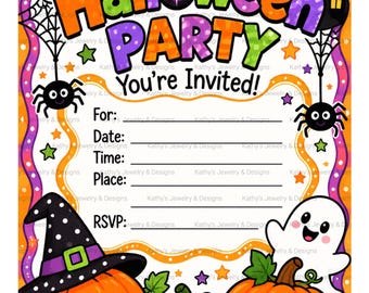 Halloweenfestinbjudan