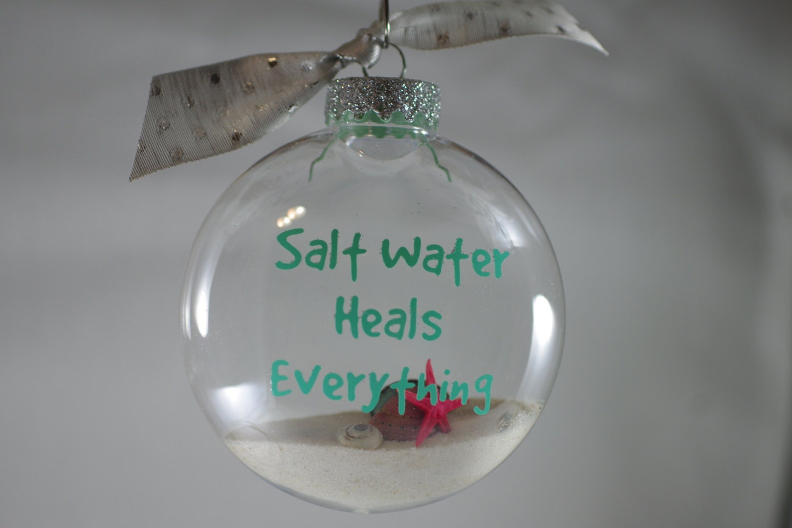 Saltwater Heals Beach Christmas Ornament Beach Decor Etsy