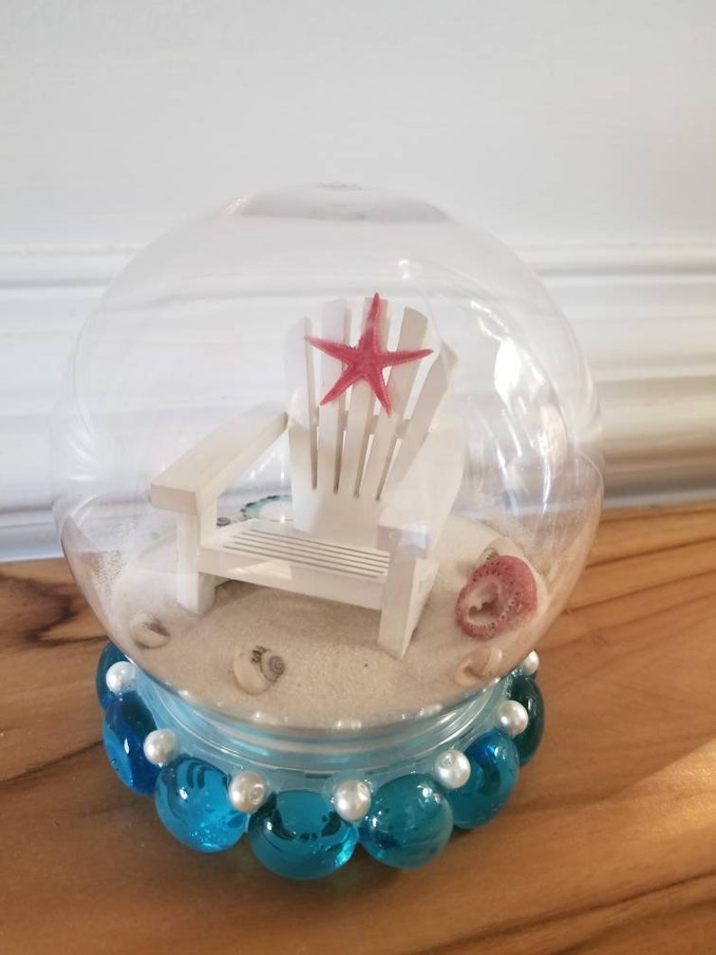 Sandy Beach in a Globe Beach Decor Desk Accessory Etsy