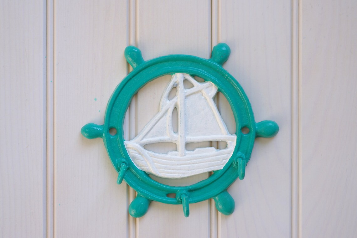 Nautical Key Rack Ship Key Ring Wall Key Holder Etsy
