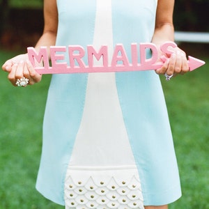 Mermaid Sign - Coastal Decor - Pick Your Color
