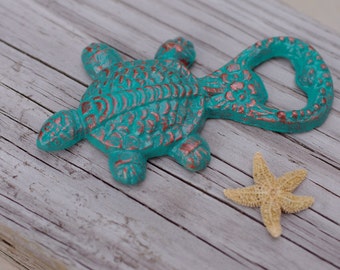 Sea Turtle Bottle Opener - Beach Decor - Coastal Living - PICK YOUR COLOR