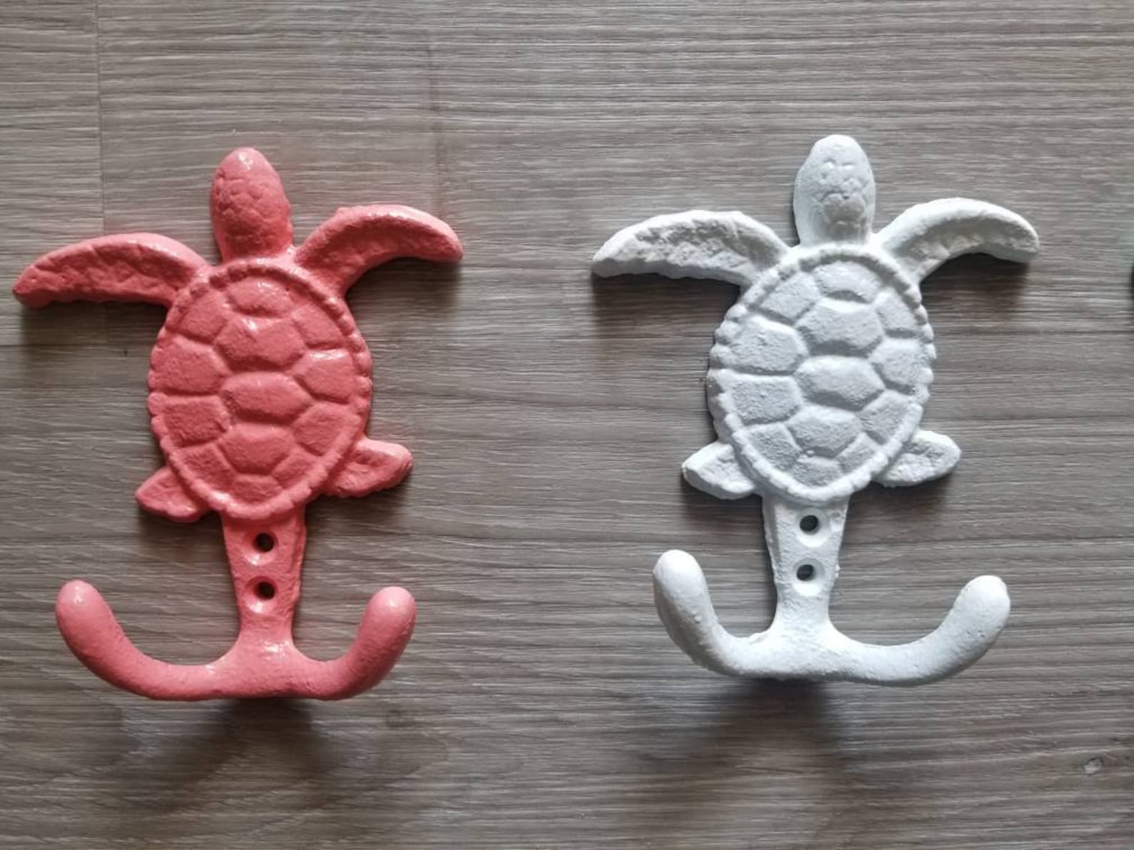 Sea Turtle Wall Hook Cast Iron Sea Turtle Beach Decor Etsy