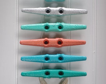 Beach Decor Colorful Boat Cleat Wall Hook