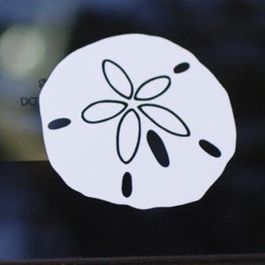 Sand Dollar Vinyl Decal - Beach Decal - Shell Decal - Car Decal