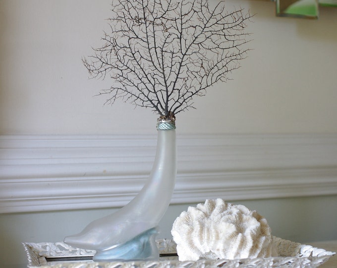 Vintage Dolphin Avon Perfume Bottle With Black Sea Fan Etsy