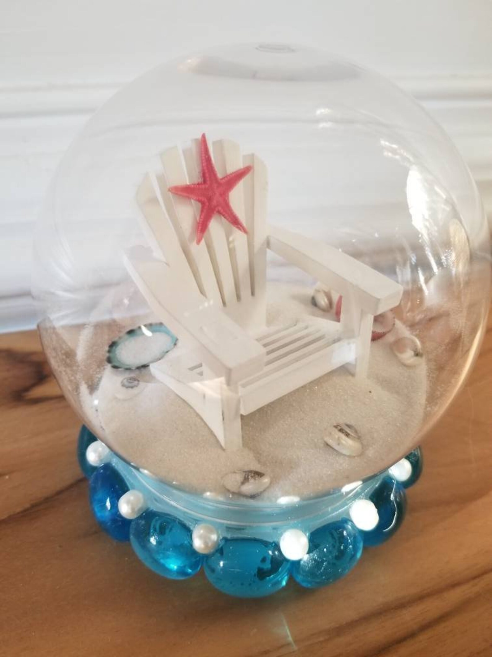 Sandy Beach in a Globe Beach Decor Desk Accessory Etsy