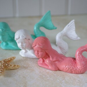Sweet Little Cast Iron Mermaid - PICK YOUR COLOR