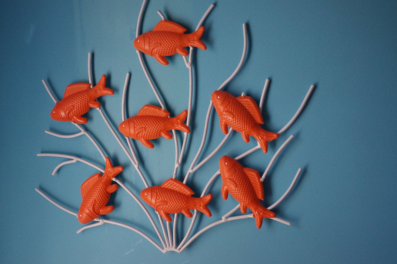 Image showcasing Swimming Fish Coastal Wall Decor - Etsy