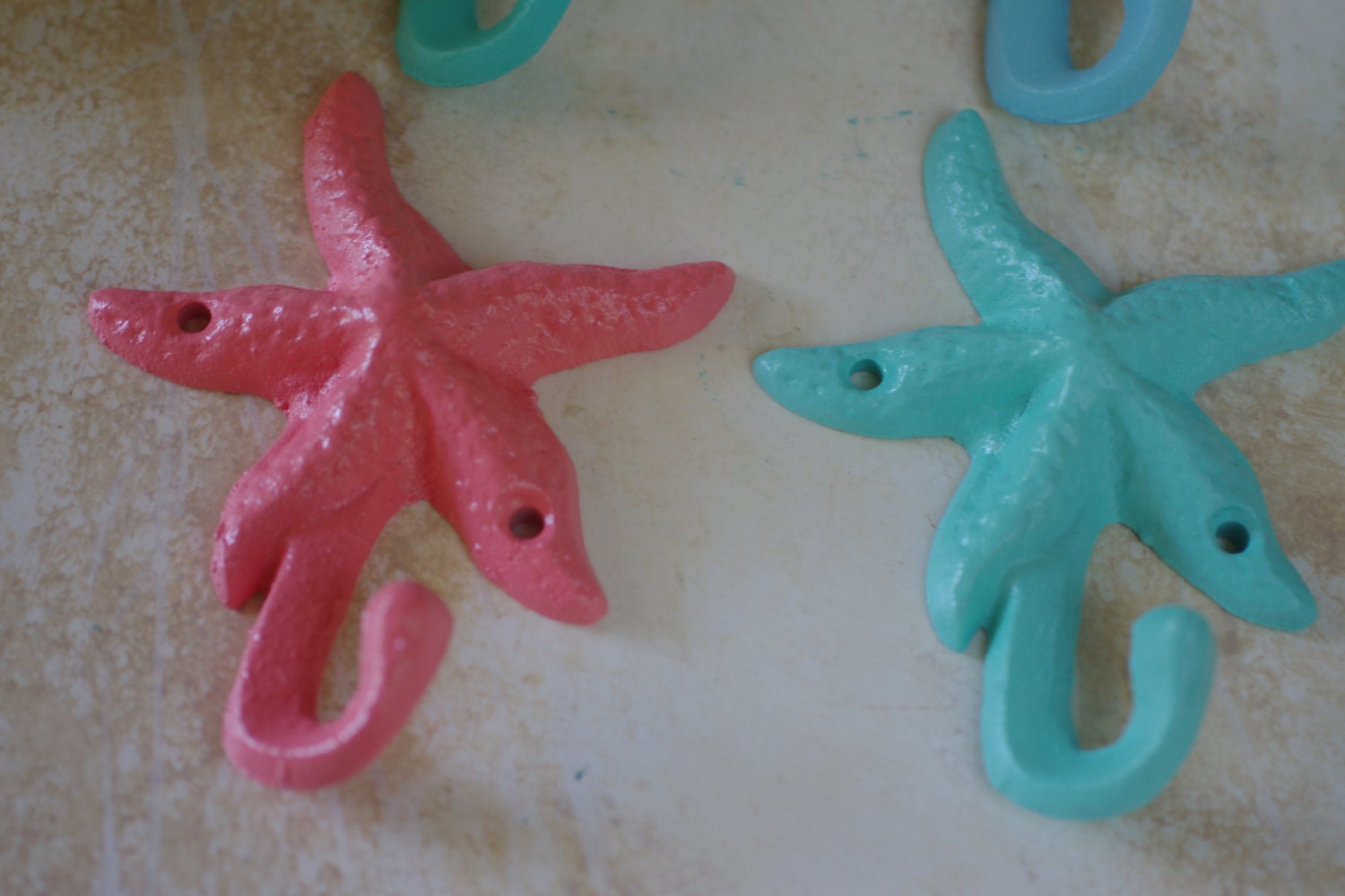 Starfish Wall Hook Cast Iron Starfish Beach Decor Etsy