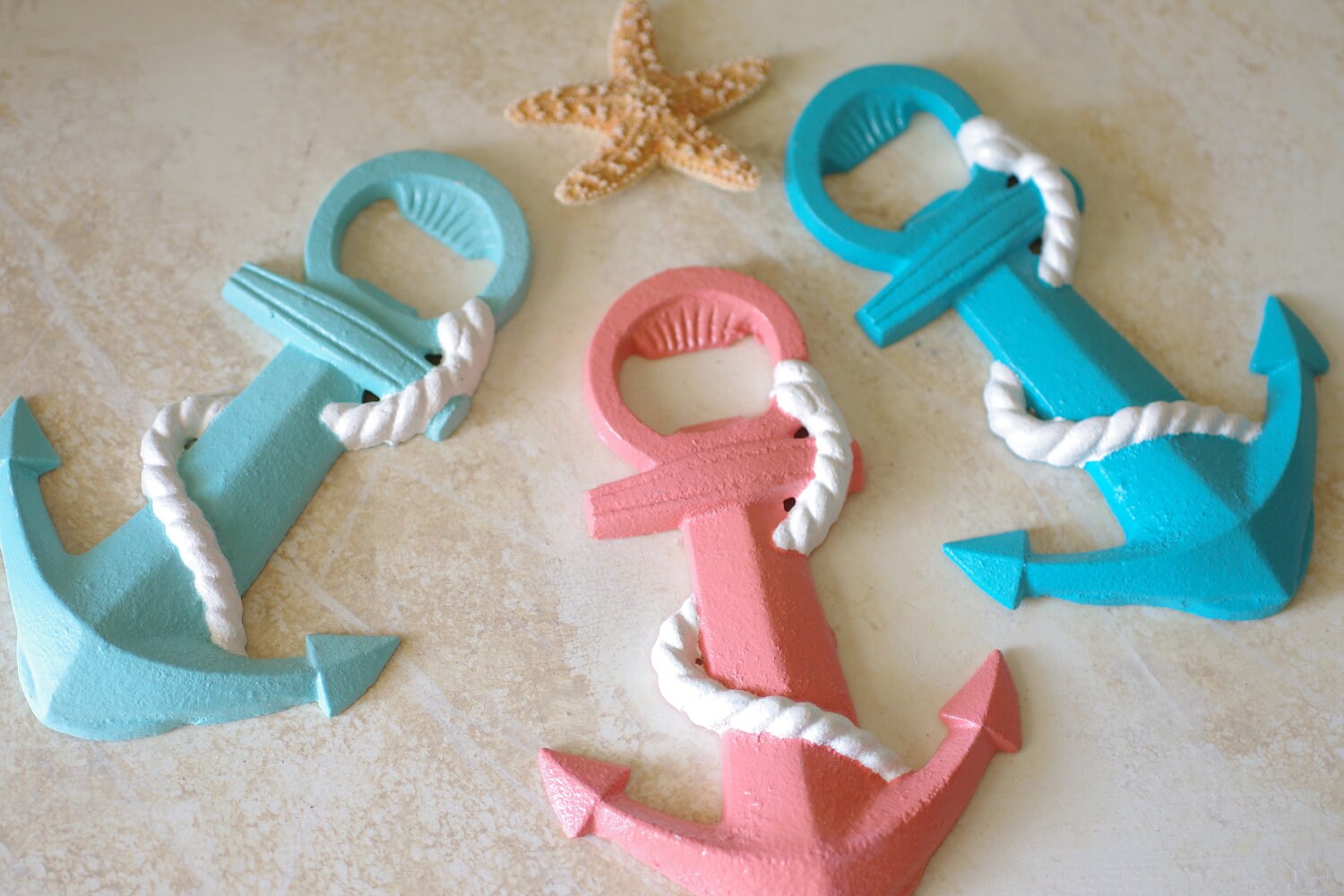 Beach Anchor Bottle Opener PICK YOUR COLOR Etsy