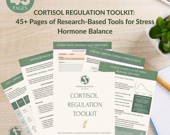 Cortisol Regulation Toolkit: Stress Management Digital Guide (PDF) | wellness guide