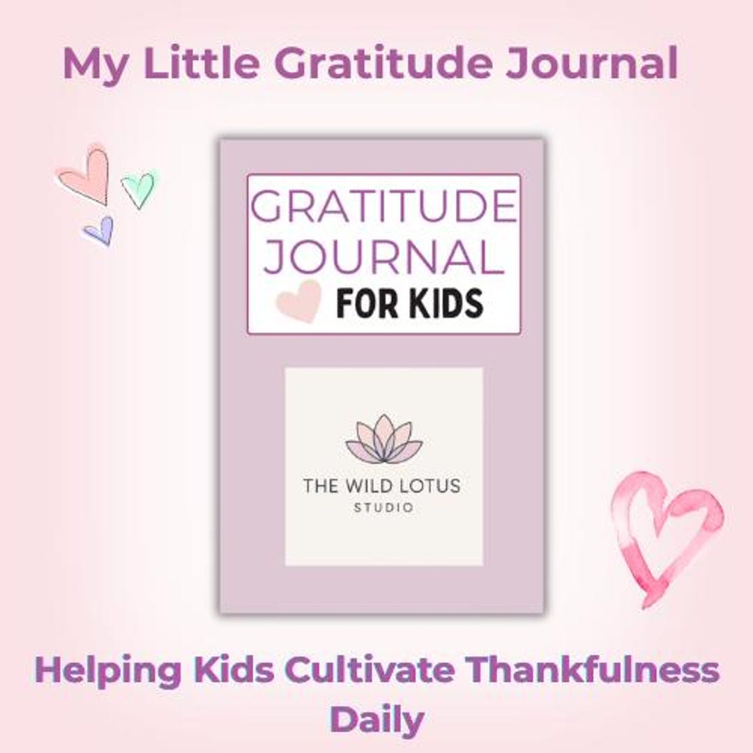 Kids Gratitude Journal Printable | Daily Thankful Prompts for Children ...