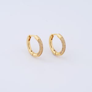1 Pair Thin Gold Earrings,18K Gold Filled Hoop Earrings Hoop Earrings Hoop Earrings Hoop Earrings Gifts for Her,19x3mm