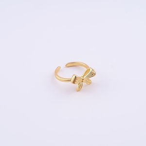 Bow Rings,Thick Gold Rings,18K Gold Filled Open Rings, Adjustable Rings, Wide and Thick Rings