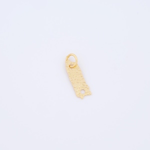 Puerto Rico Map Pendant,18K Gold Filled Map Charm,Puerto Rico Map Charm DIY Jewelry Making Findings Supply,17.5x5.2x0.5mm