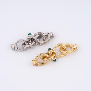 Bar Connector,18K Gold Filled Clasps Connector,Necklace Connector DIY Jewelry Making Findings Supply,9x10x38mm