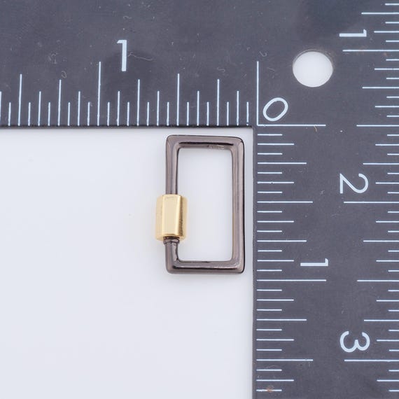 Gold Screw Clasps,18k Gold Filled Paperclip Clasps,square Clasp