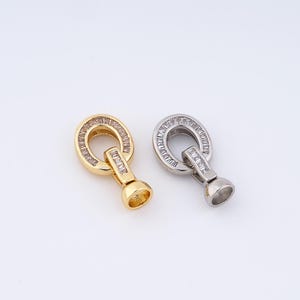 Clasp Connector,18K Gold Filled Oval Connector,DIY Bracelet Necklace Jewelry Making Findings Supply,26.7x13.5x7mm