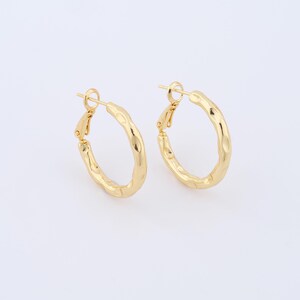 1 Pair Thin Gold Earrings,18K Gold Filled Hoop Earrings Hoop Earrings Hoop Earrings Hoop Earrings Gifts for Her,25x3mm