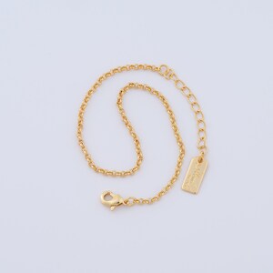 1 Str Gold Rolo Bracelet, 18K Gold Filled Square Bracelet,Lobster Clasp Bracelet, Fashion Bracelet, Gift For Her,17cm+5.5cm