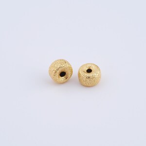 5 pcs Gold Disc Beads,18K Gold Filled Flat Spacer Round Beads,Gold Beads for DIY Bracelet Necklace Jewelry Findings Making,6x3.5mm