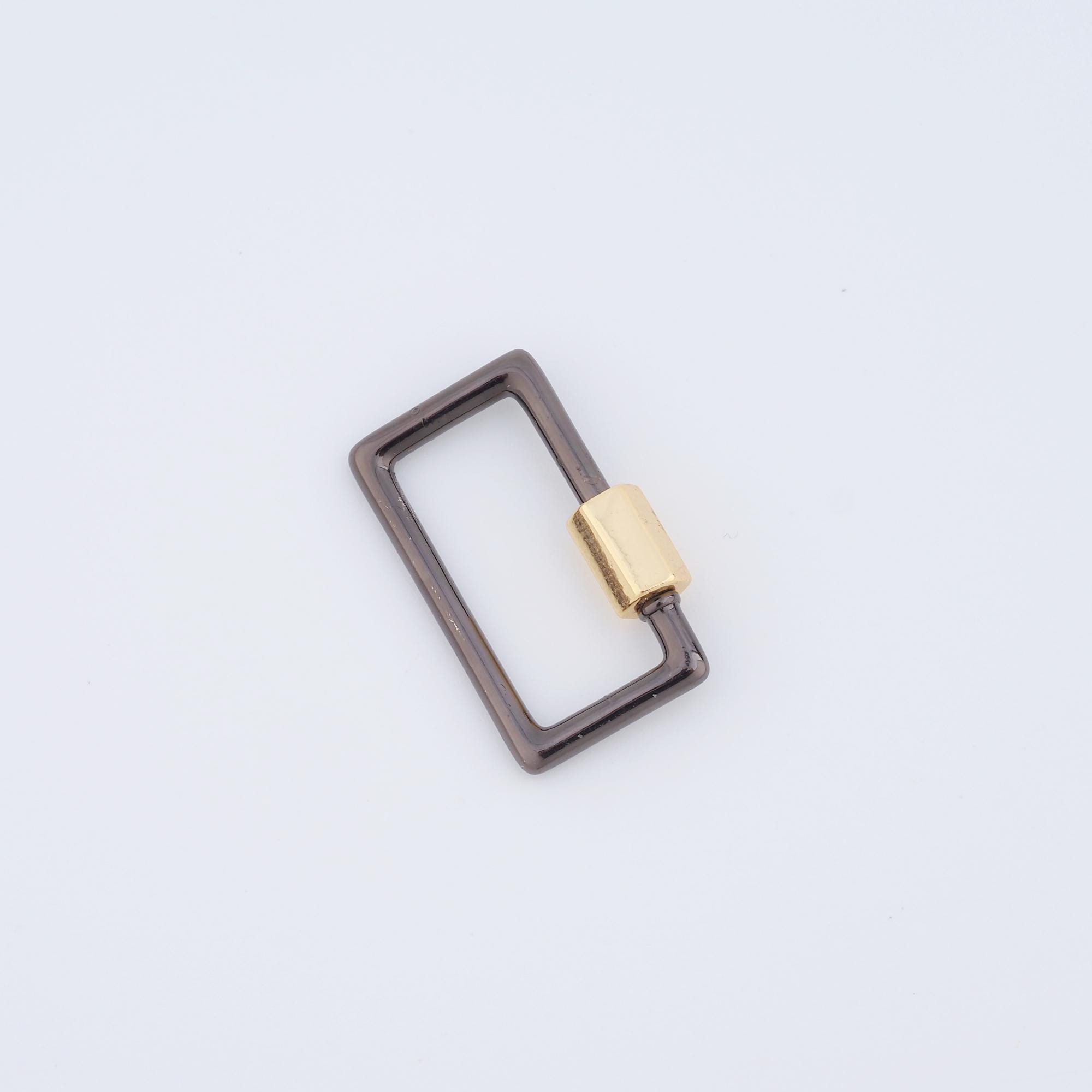 Gold Screw Clasps,18k Gold Filled Paperclip Clasps,square Clasp