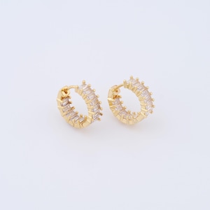 1 Pair Thick Gold Earrings,18K Gold Filled Hoop Earrings Hoop Earrings Hoop Earrings Hoop Earrings Gifts for Her,16.5x15x5mm