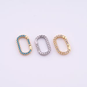 Spring Clasps,18K Gold Filled Paperclip Clasps,Push Gate Clasps,Square Clasp,DIY Jewelry Making,16.8x11x2.5mm