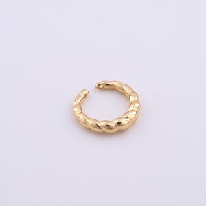 Twist Rings,Thick Gold Rings,18K Gold Filled Open Rings, Adjustable Rings, Wide and Thick Rings