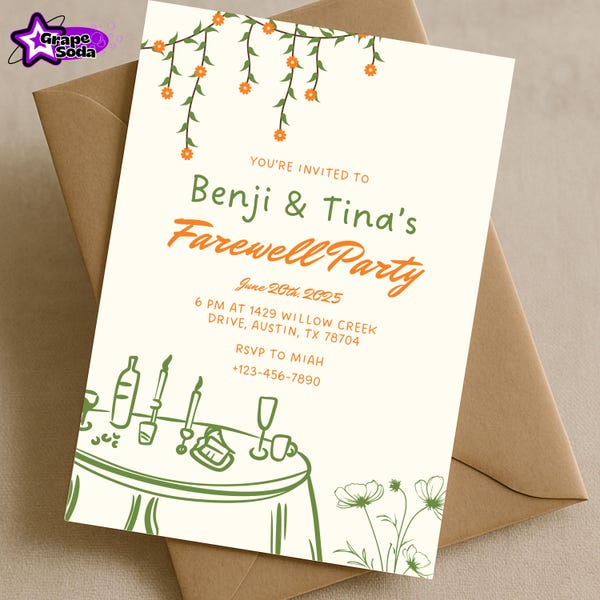 Farewell Lunch Invitation - Etsy