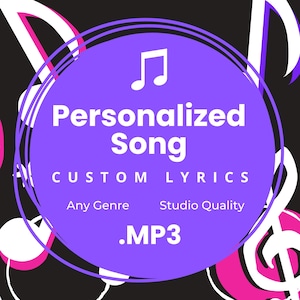 Custom Song with Personalized Lyrics | Unique Music Gift | Birthday Tune | Wedding Song | Couple Gift | Best Friend Surprise | MP3 Download