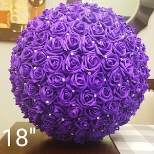 Flower Ball Centerpiece, Pomander Flower Ball, Kissing Ball, Wedding Centerpieces