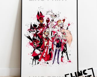 Alastor Hazbin Hotel Print (A5/A4) - Etsy UK