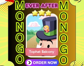 Balcón con sombrero de copa para siempre Monopoly de 3 estrellas_G0