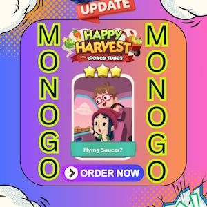 Flying saucer happy harvest 3 star Monopoly_G0
