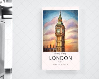 London Big Ben Poster – Travel Wall Art Print, England Cityscape - Etsy