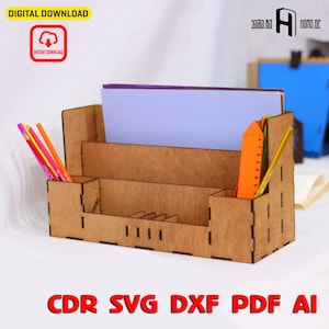 Laser Cut Desk Organizer | Digital File | Instant Download