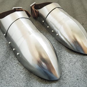 Medieval Steel Sabaton with Shoes Combo Pair Armor for Cosplay, Sca, Larp Armor, Battle Boots pair Armor Best Gift For Christmas, New Year