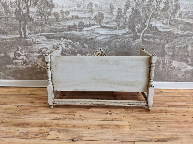Gustavian Farmhouse Style Settee in Gustavian Gray Finish Etsy