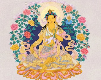 Tashi Dönjé ~ Tibetan Buddhist Deity Giclee Print