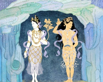 White Tara and Yeshe Tsogyal ~ Tibetan Buddhist Female Buddhas