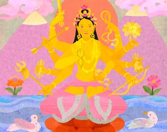 Golden Colour Tara ~ Kanaka Vana Tara ~ Ser Mo Serdok Chen Ge Drolma