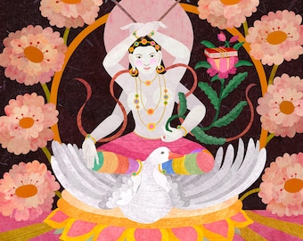 Victorious Tara Who Increases Realizations ~ Sita Vijaya Tara ~ Rab Tu Gye Pi Drolma